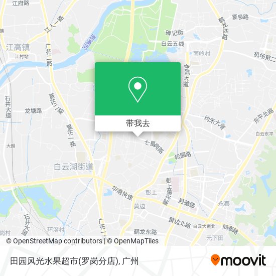 田园风光水果超市(罗岗分店)地图