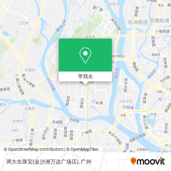 周大生珠宝(金沙洲万达广场店)地图
