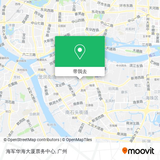 海军华海大厦票务中心地图