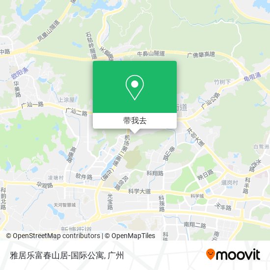 雅居乐富春山居-国际公寓地图