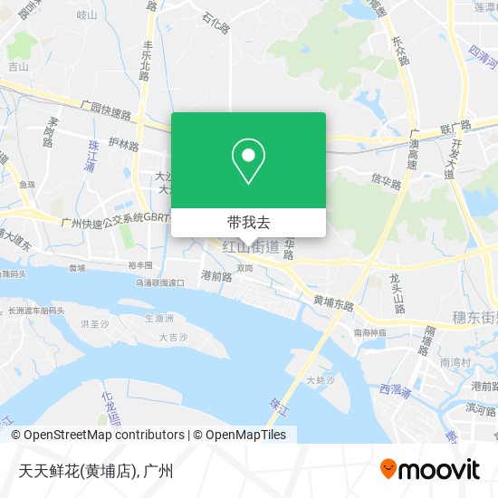 天天鲜花(黄埔店)地图