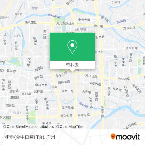 街电(金中口腔门诊)地图