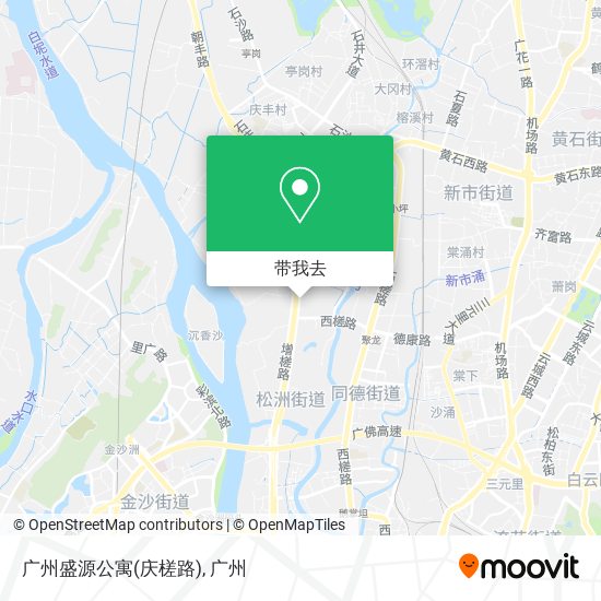 广州盛源公寓(庆槎路)地图