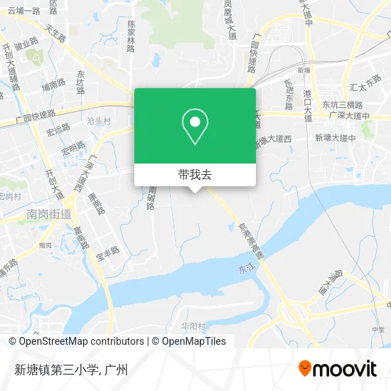 新塘镇第三小学地图