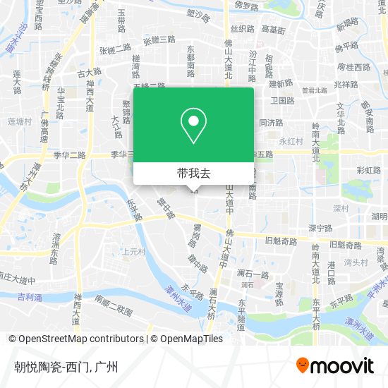 朝悦陶瓷-西门地图