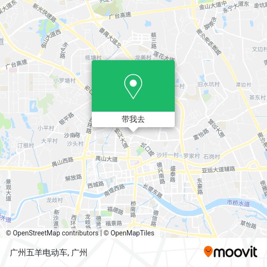 广州五羊电动车地图