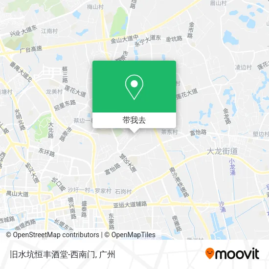 旧水坑恒丰酒堂-西南门地图
