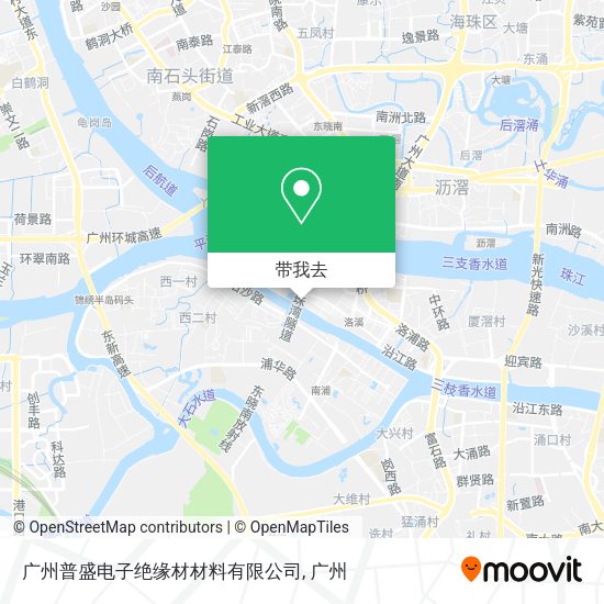 广州普盛电子绝缘材材料有限公司地图
