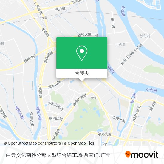 白云交运南沙分部大型综合练车场-西南门地图