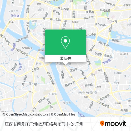 江西省商务厅广州经济联络与招商中心地图
