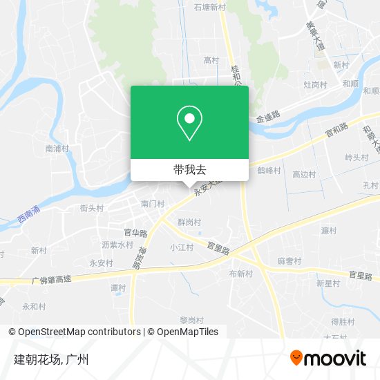 建朝花场地图