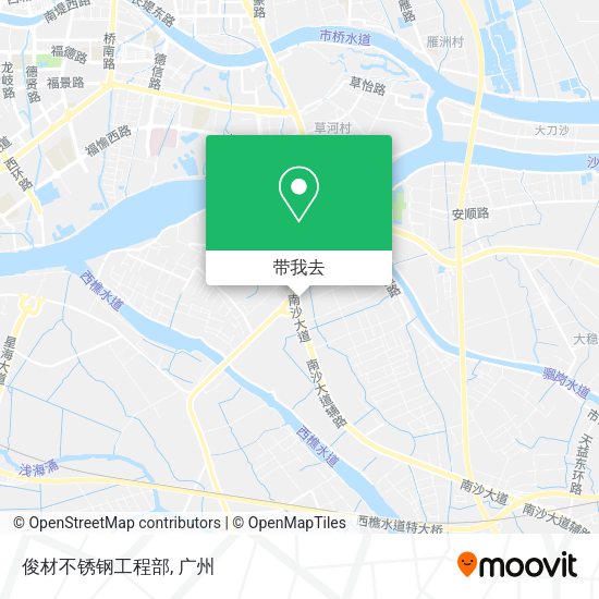 俊材不锈钢工程部地图