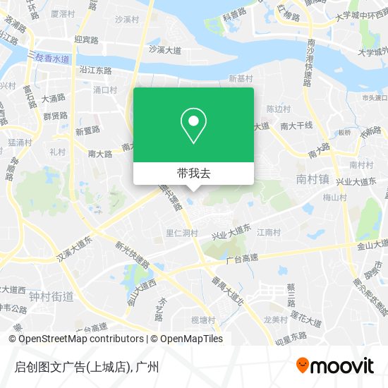 启创图文广告(上城店)地图