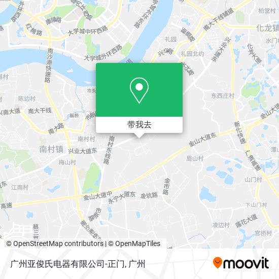 广州亚俊氏电器有限公司-正门地图
