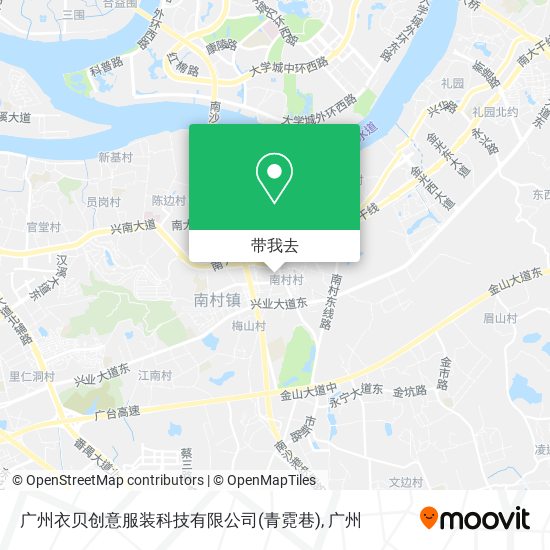 广州衣贝创意服装科技有限公司(青霓巷)地图