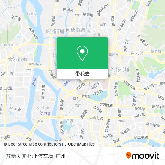 荔新大厦-地上停车场地图