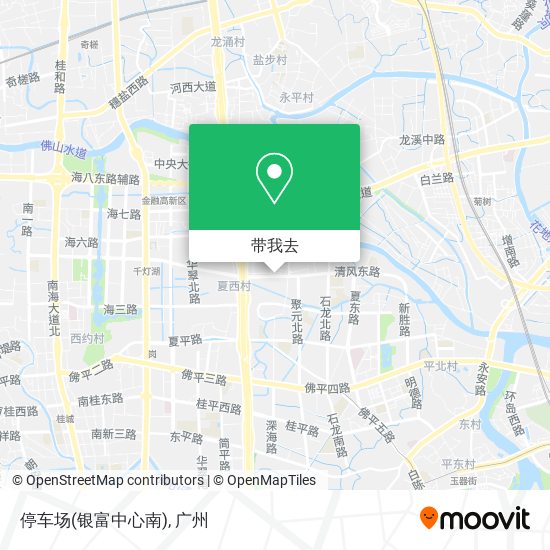 停车场(银富中心南)地图