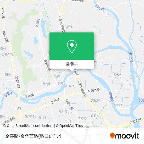 金溪路/金华西路(路口)地图
