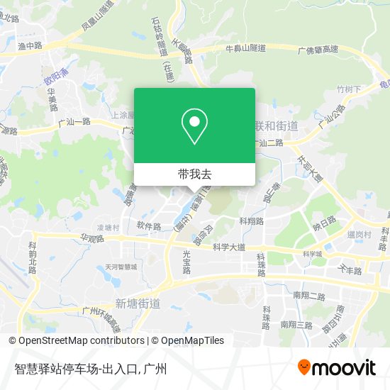 智慧驿站停车场-出入口地图