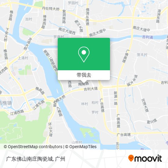 广东佛山南庄陶瓷城地图