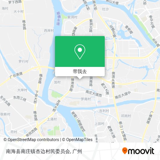 南海县南庄镇杏边村民委员会地图