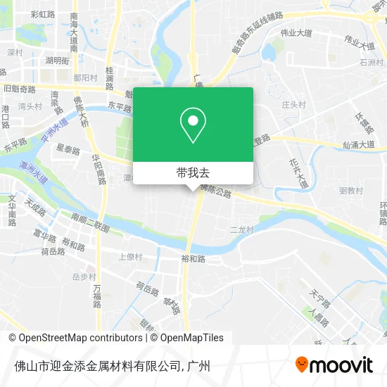 佛山市迎金添金属材料有限公司地图