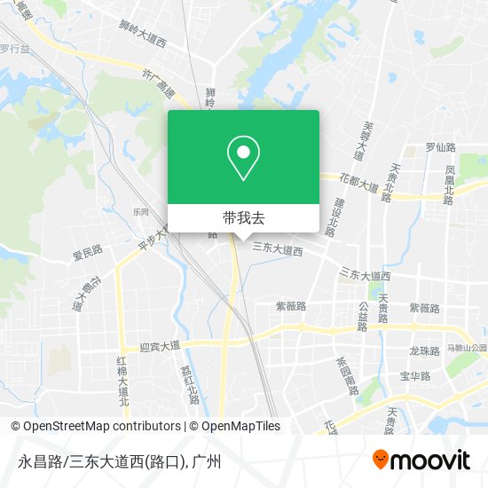 永昌路/三东大道西(路口)地图