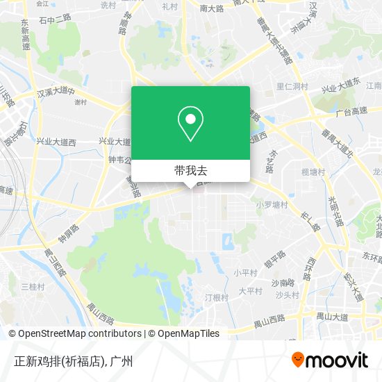 正新鸡排(祈福店)地图