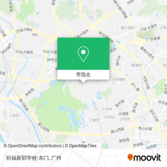 祈福新邨学校-东门地图