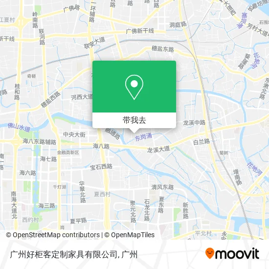 广州好柜客定制家具有限公司地图