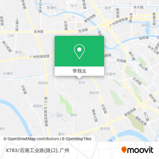 X783/后港工业路(路口)地图
