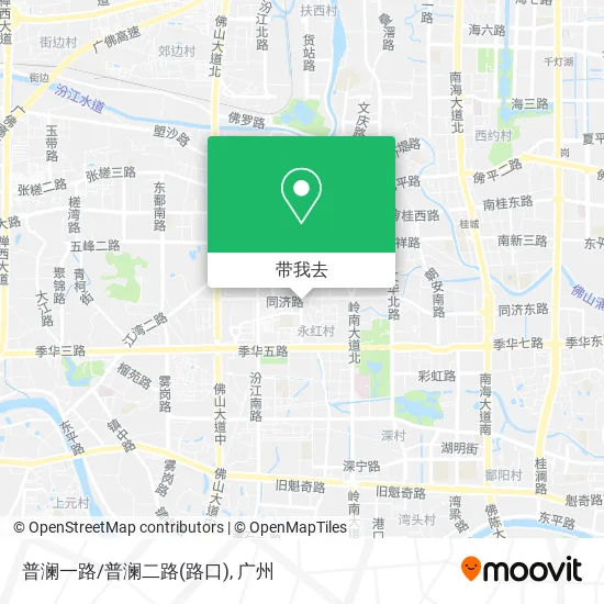 普澜一路/普澜二路(路口)地图