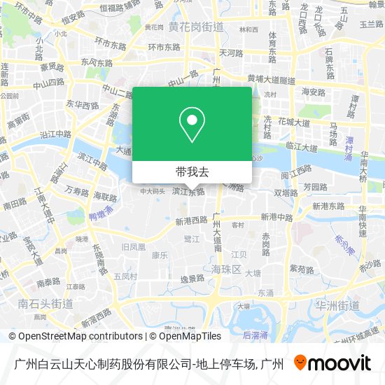广州白云山天心制药股份有限公司-地上停车场地图