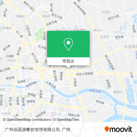 广州谷蔬源餐饮管理有限公司地图