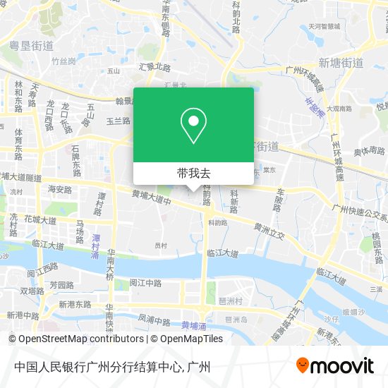 中国人民银行广州分行结算中心地图