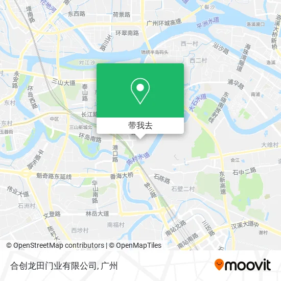 合创龙田门业有限公司地图