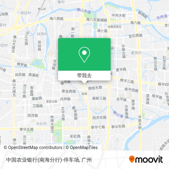 中国农业银行(南海分行)-停车场地图