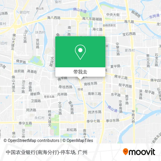 中国农业银行(南海分行)-停车场地图