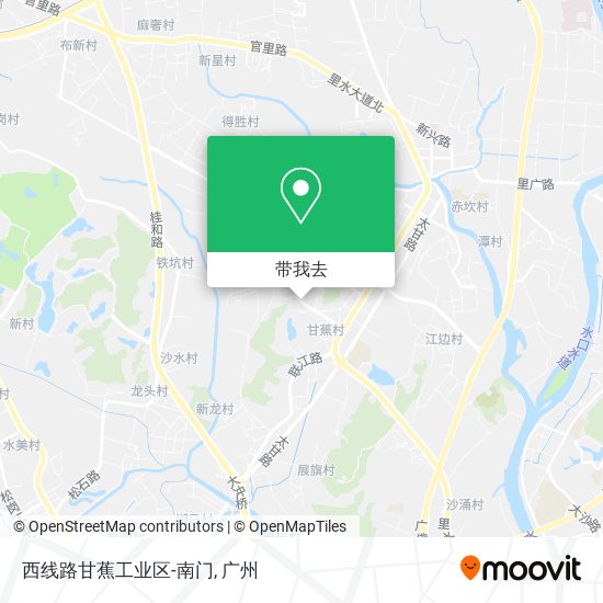 西线路甘蕉工业区-南门地图