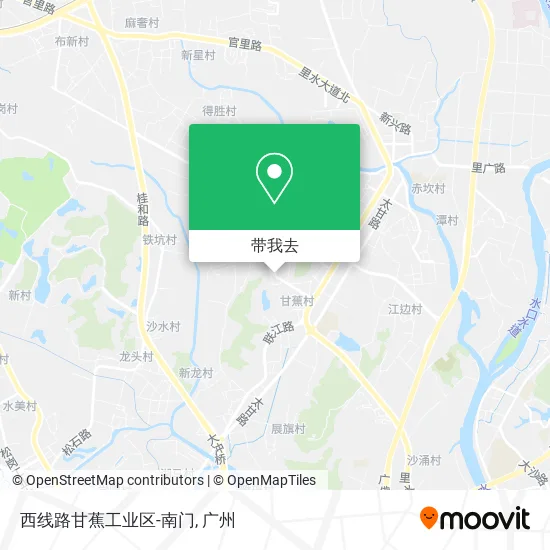 西线路甘蕉工业区-南门地图