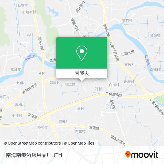 南海南秦酒店用品厂地图