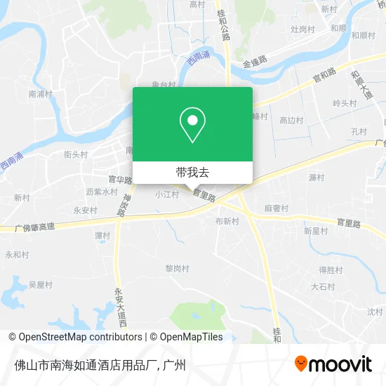 佛山市南海如通酒店用品厂地图