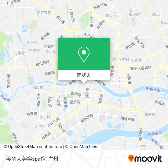 美的人美容spa馆地图