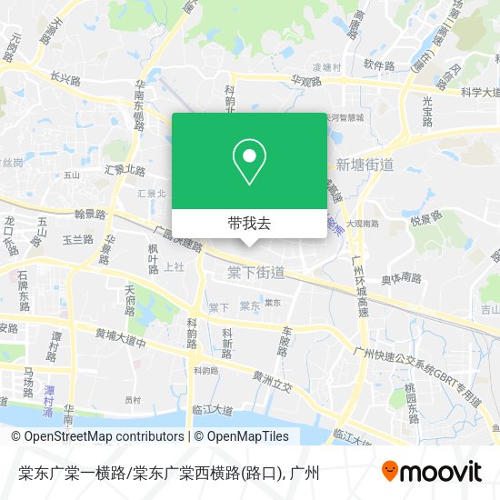 棠东广棠一横路/棠东广棠西横路(路口)地图