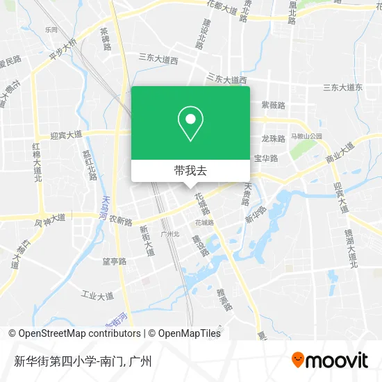 新华街第四小学-南门地图