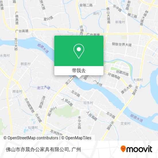 佛山市亦晨办公家具有限公司地图