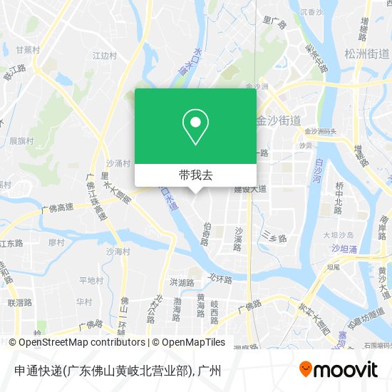 申通快递(广东佛山黄岐北营业部)地图