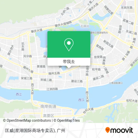 匡威(星湖国际商场专卖店)地图