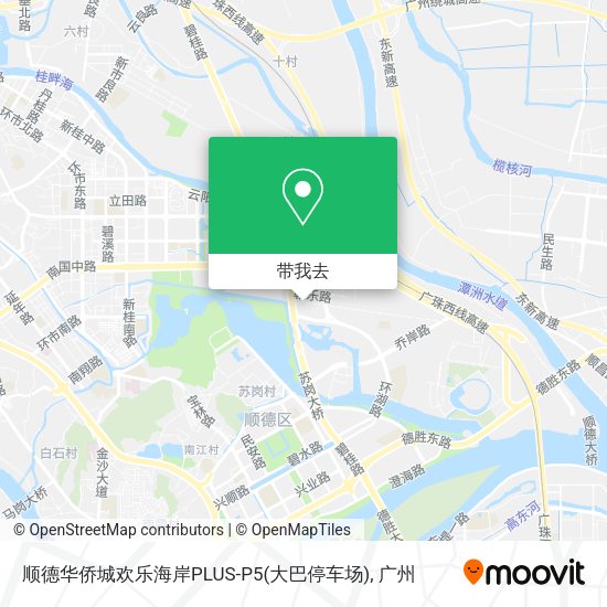 顺德华侨城欢乐海岸PLUS-P5(大巴停车场)地图