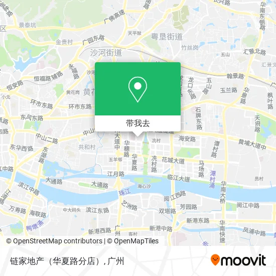 链家地产（华夏路分店）地图